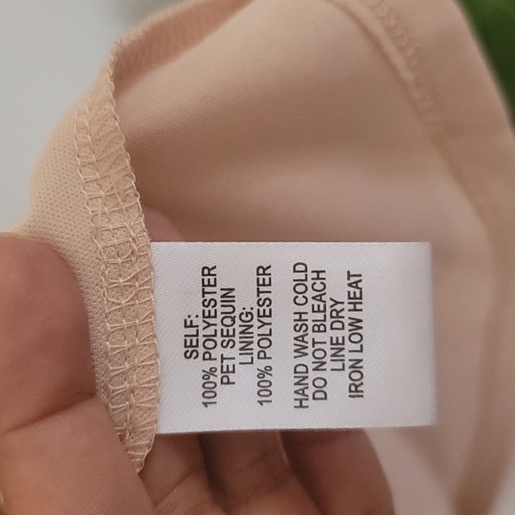 Lulus  sequin champagne dress size s - Picture 6 of 8